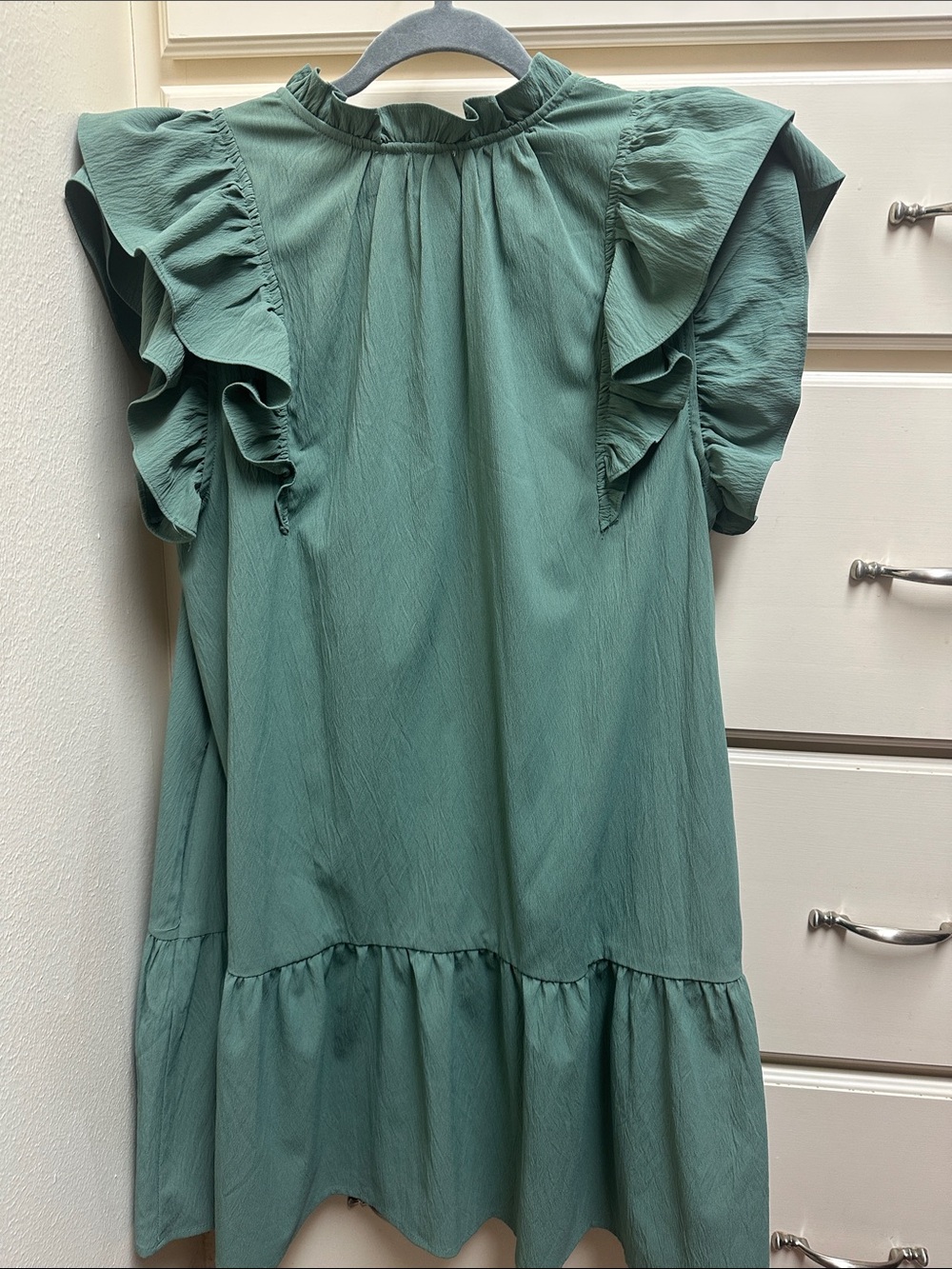entro Sage Green Pleated Bodice Dress - Picture 5 of 7
